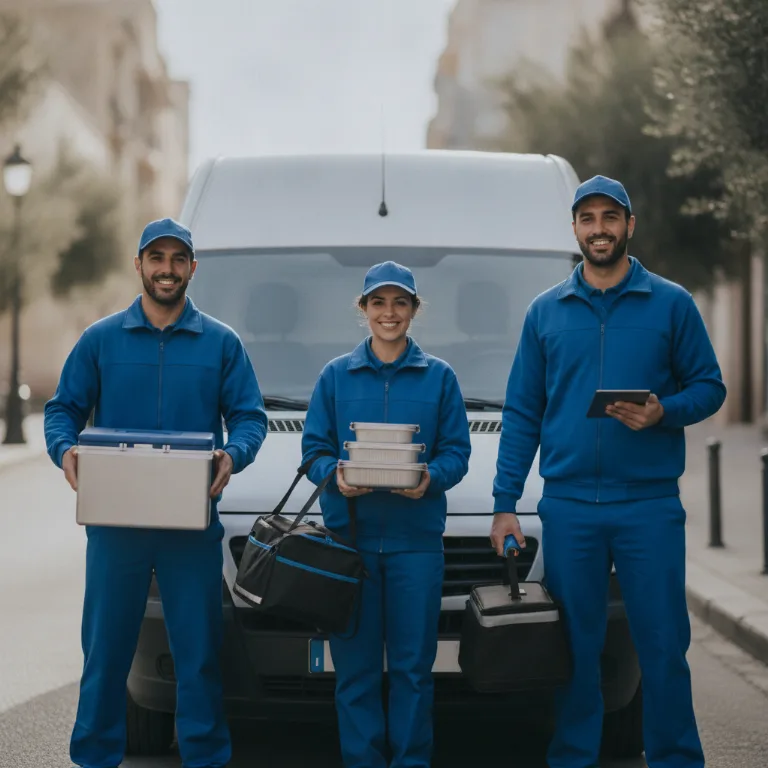 Entrega de Comidas equipo en Chiclana de la Frontera